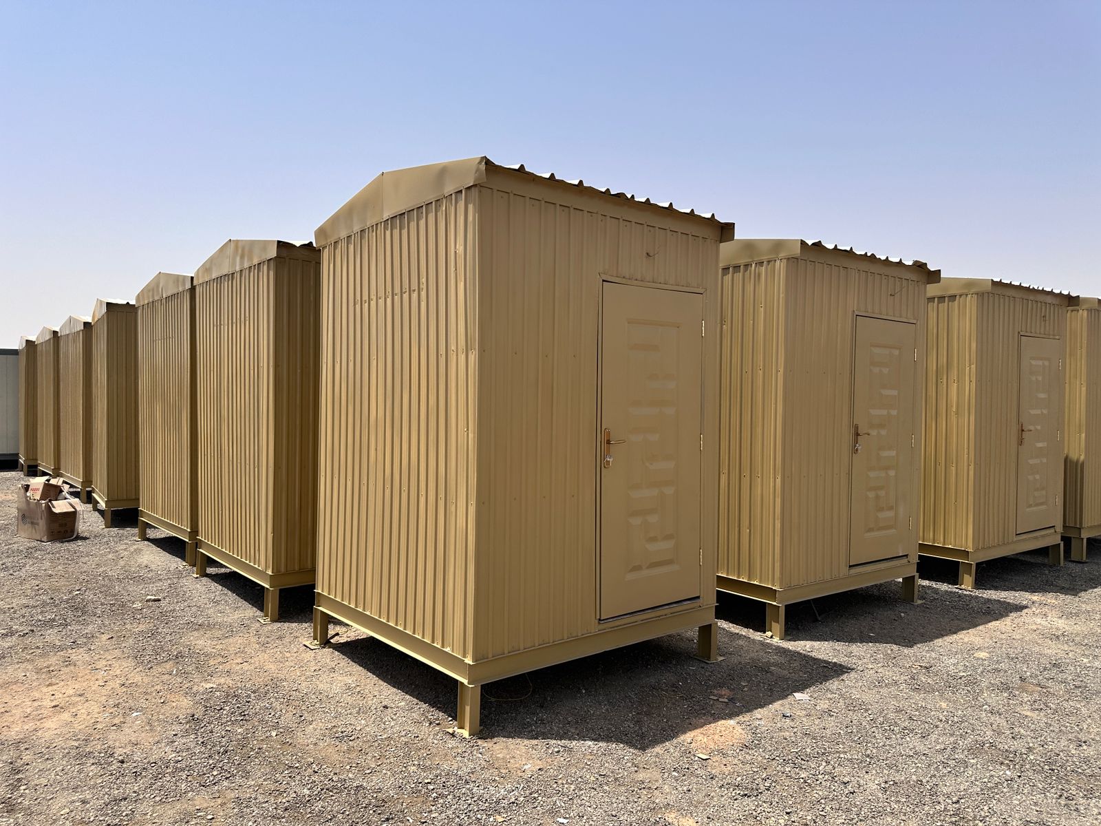 أعمال تجهيز مواقع المشاريع للكرفانات والكونتينرات